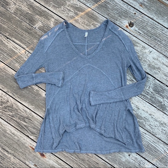 Free People Tops - Free People distressed oversized long sleeve